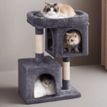 Cat Tree with 2 Cozy Condos and Scratching Posts