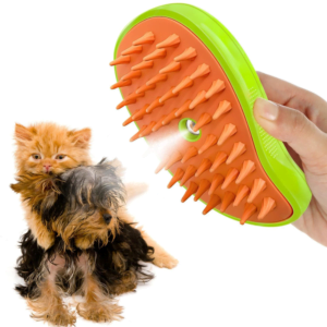 2-in-1 Cat Steam Brush: Ultimate Grooming & Massage Tool