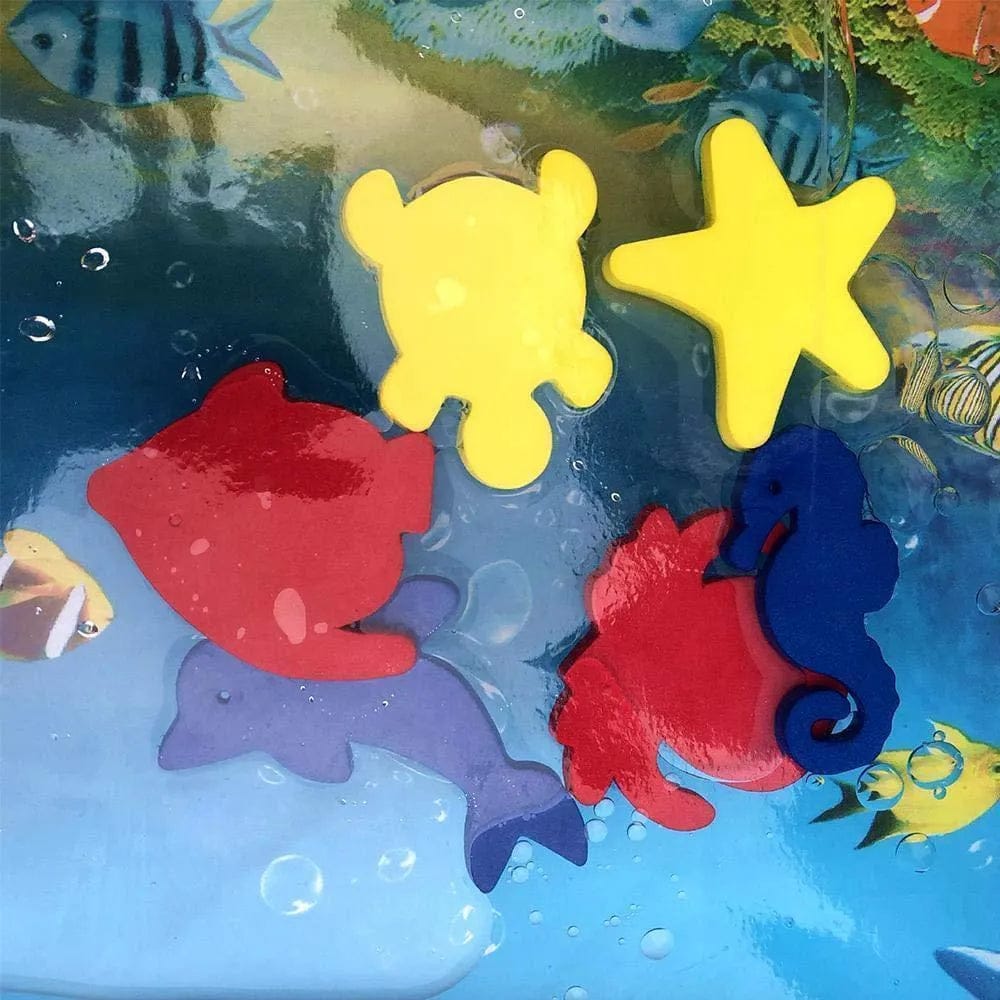 Aqua Paws Play Mat For Cats - Water Filled Splash Mat With Floating Toys For Indoor Cats