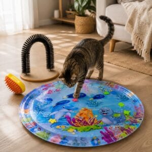 GROOM COMBO - AquaPaw™ Claw-Proof Water Mat + Self-Grooming Arch + 3-in-1 Cat Steam Brush