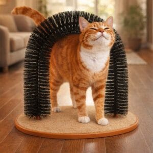 Cat Self Grooming Arch — Catches Fur While Your Cat Rubs
