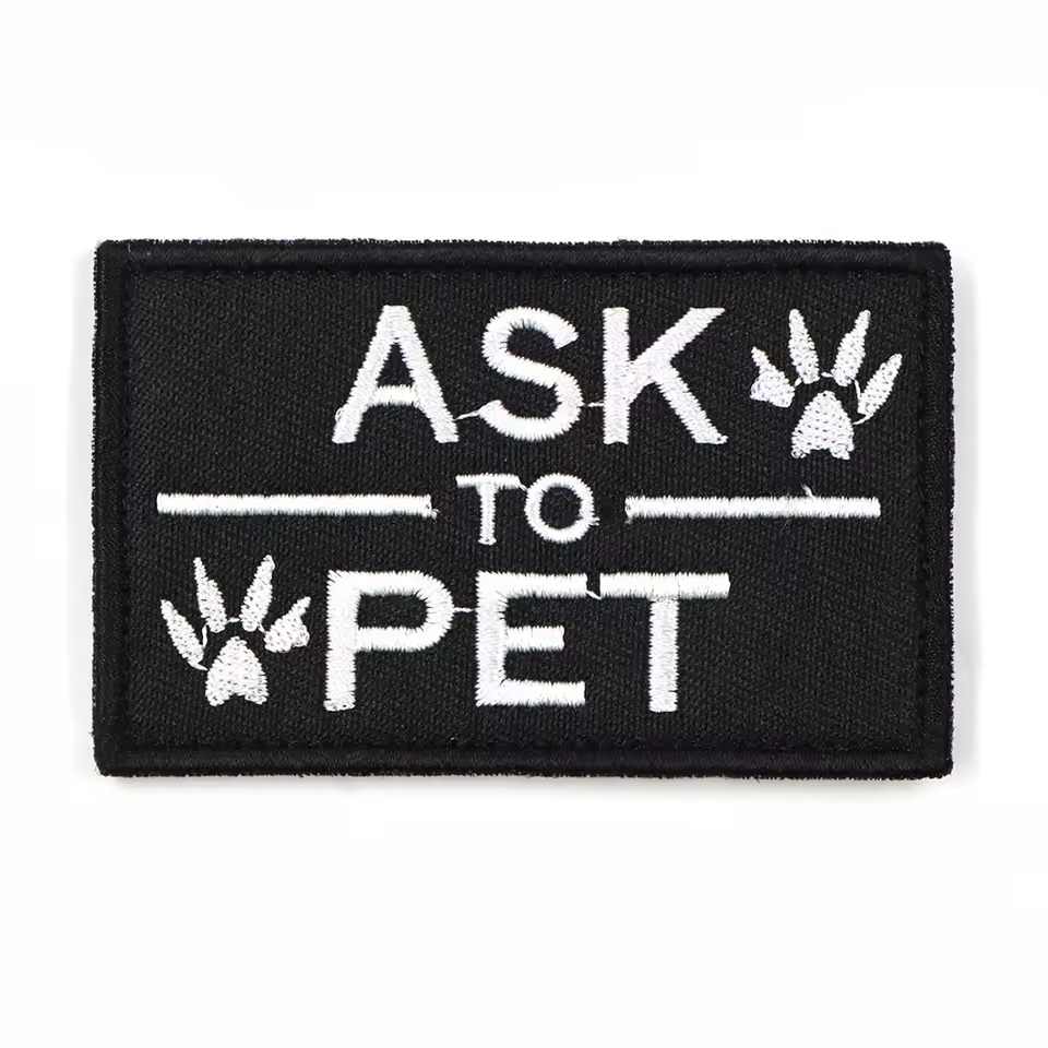 Ask To Pet MOLLE patch